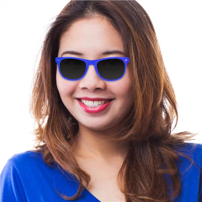Blue Retro Sunglasses (Per 12 pack)