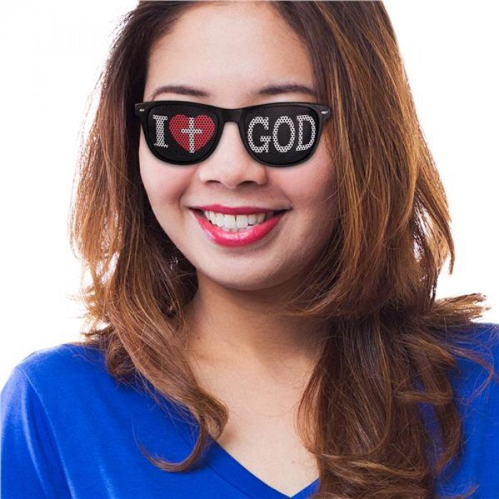 I Heart God Novelty Sunglasses