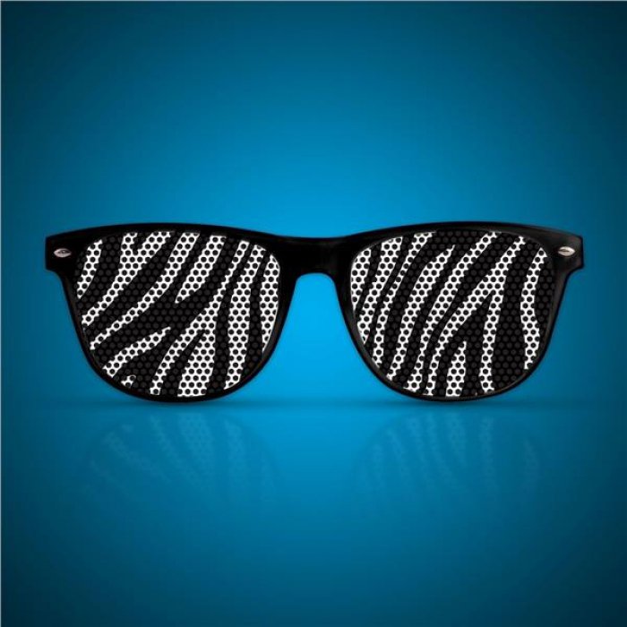 Zebra Print Novelty Sunglasses
