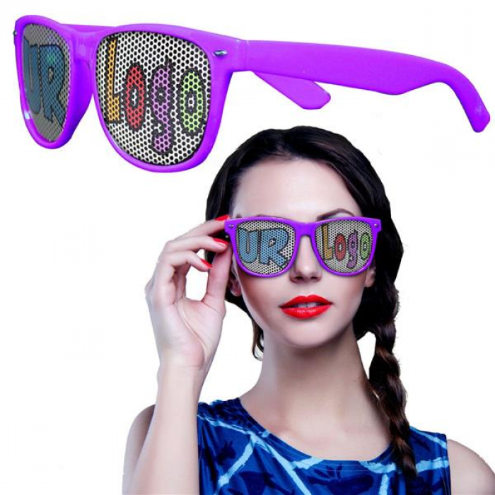 Purple Novelty Custom Sunglasses - 12 Pack (Per 12 Pack) Purple Novelty Custom Sunglasses - 12 Pack (Per 12 Pack)