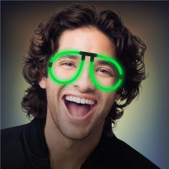 Green Glow Eyeglasses