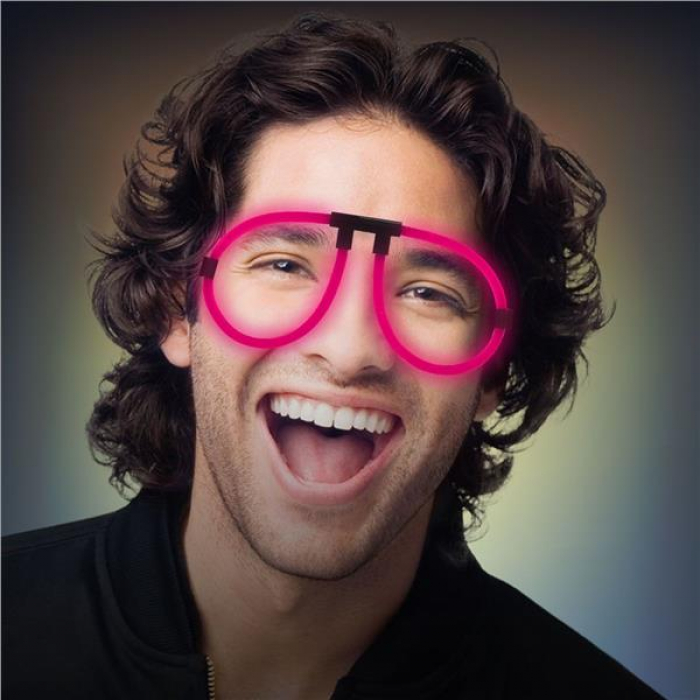 Pink Glow Eyeglasses