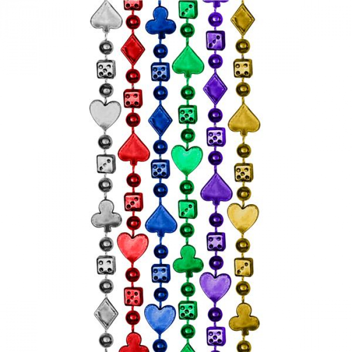 Casino Bead 33"  Necklaces (Per 12 pack)