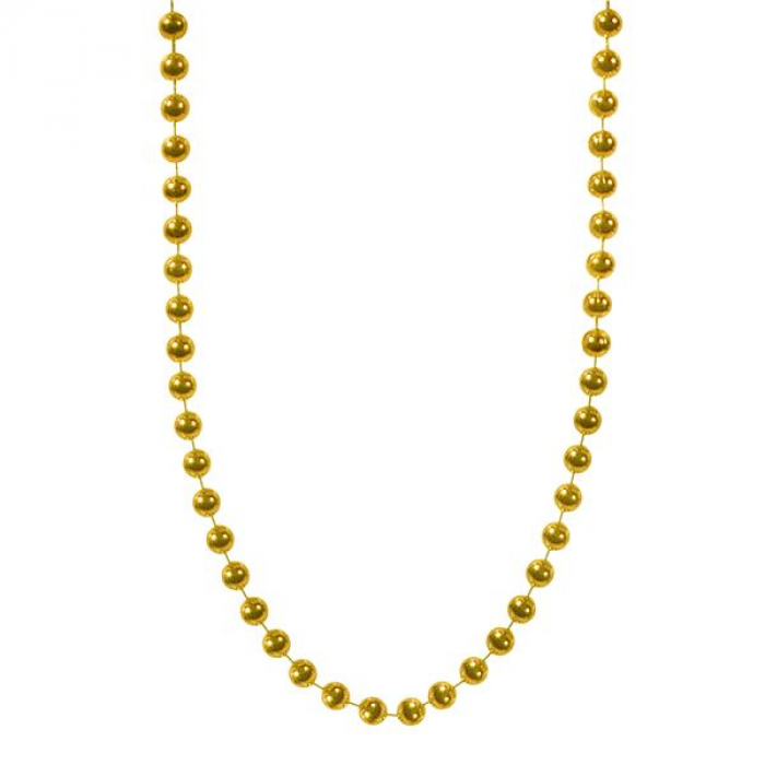 Gold Bead 33" Necklaces (Per 12 pack)