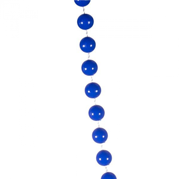 Blue 33" 7mm Bead Necklaces (Per 12 pack)
