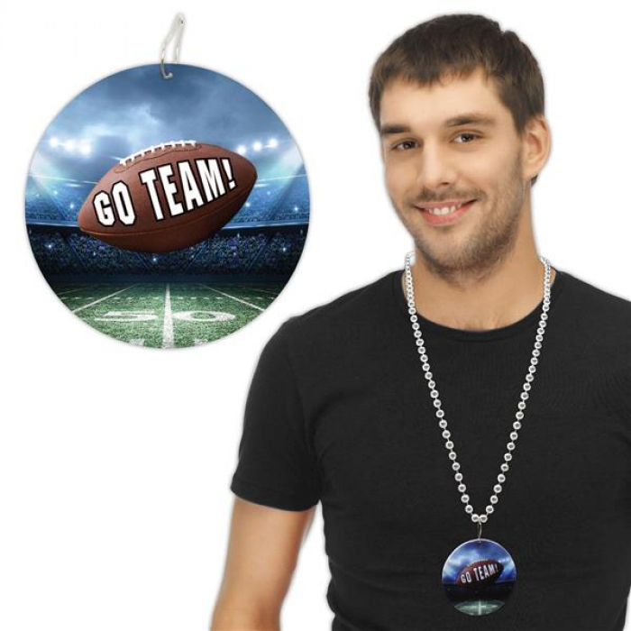Football Go Team 33" Bead Necklaces (Per 12 pack) Football Go Team 33" Bead Necklaces (Per 12 pack)