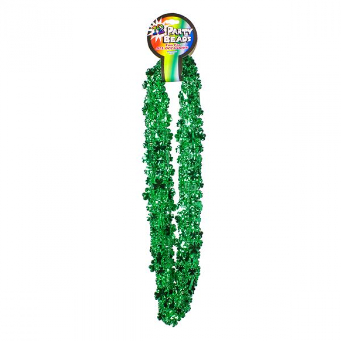 Shamrock Bead Necklaces (Per 12 pack)