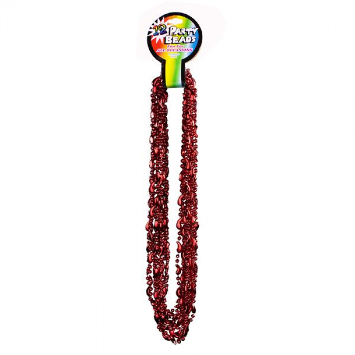 Red Chili Pepper Bead Necklaces (Per 12 pack)