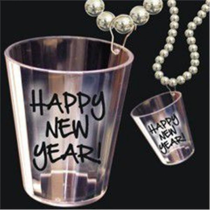New Year Shot Glass Necklace