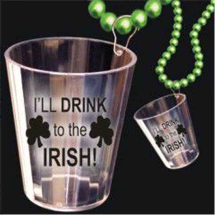 Irish Shot Glass Bead Necklace