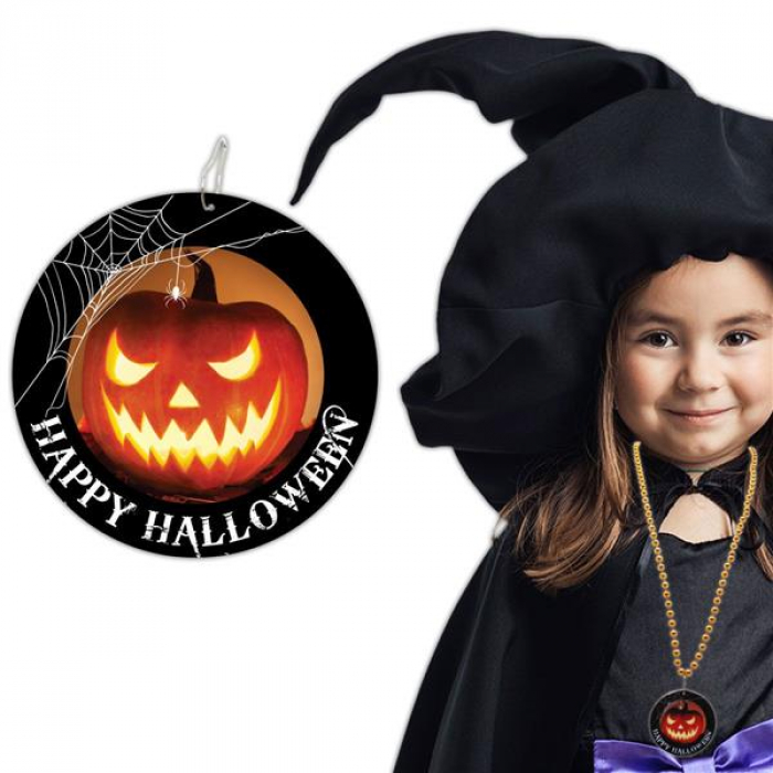 Halloween Pumpkin Necklaces (Per 12 pack) Halloween Pumpkin Necklaces (Per 12 pack)