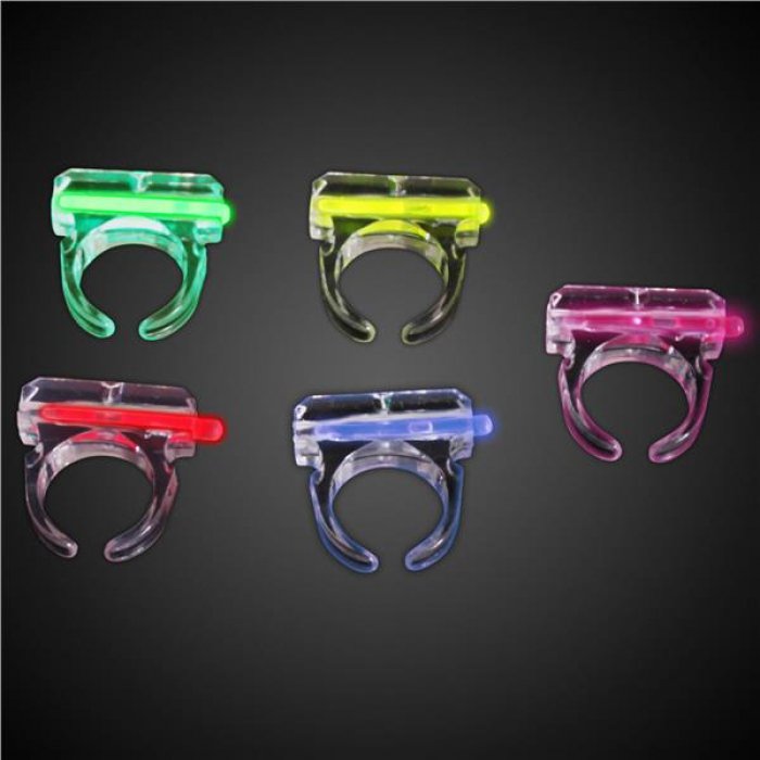 Color Changing LED Glowing Finger Rings - Assorted