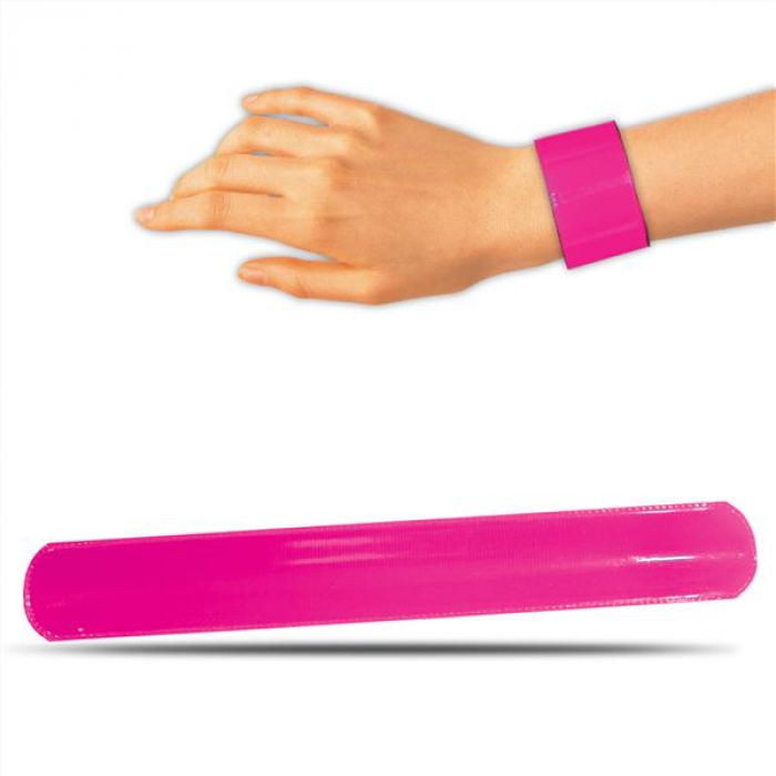 Pink Slap Bracelets (Per 12 pack)