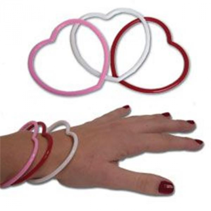 Heart Shape Bracelets (Per 12 pack)