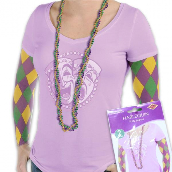 Mardi Gras Party Sleeves (Per pair)