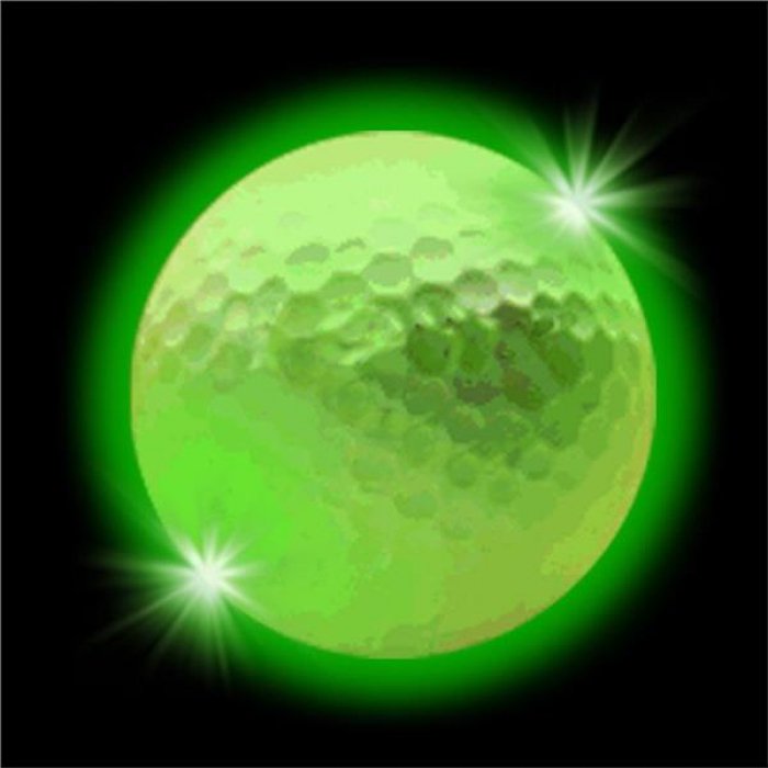 Green Novelty LED Light-Up Golf Ball