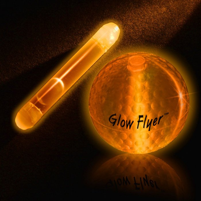 Orange Glow Stick for Glow Flyer Golf Ball