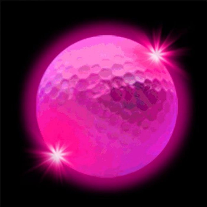 Pink Novelty LED Light-Up Golf Ball
