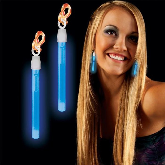 Blue Glow Clip On Earrings (Per pair)