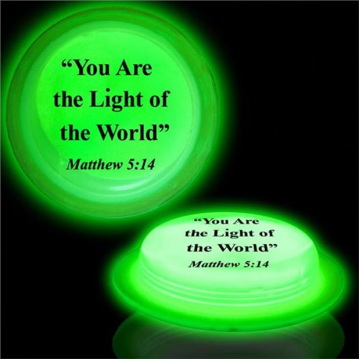 Matthew 5:14 Green Glow Badge