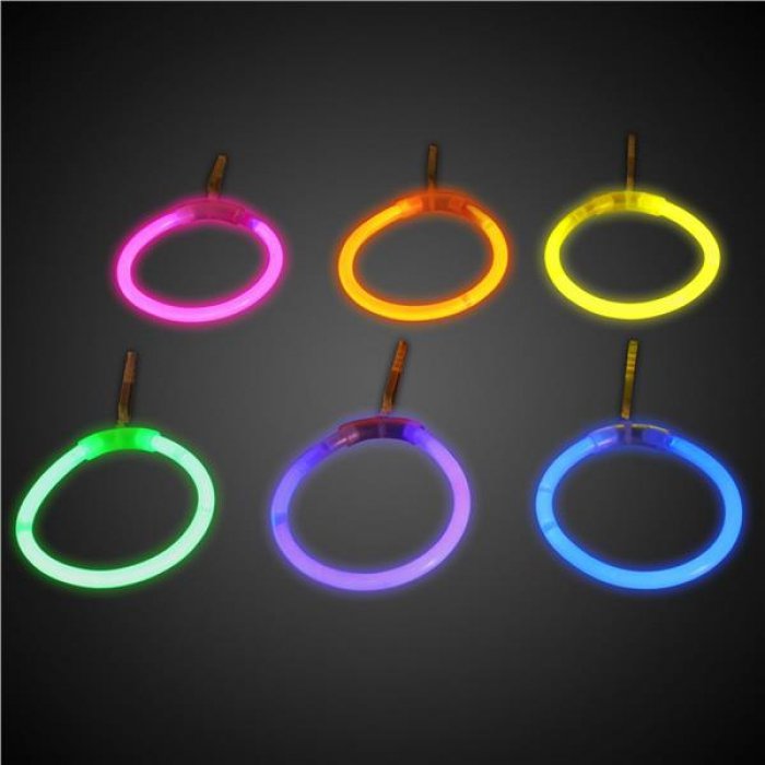 Glow Hoop Earrings (Per 6 pack)