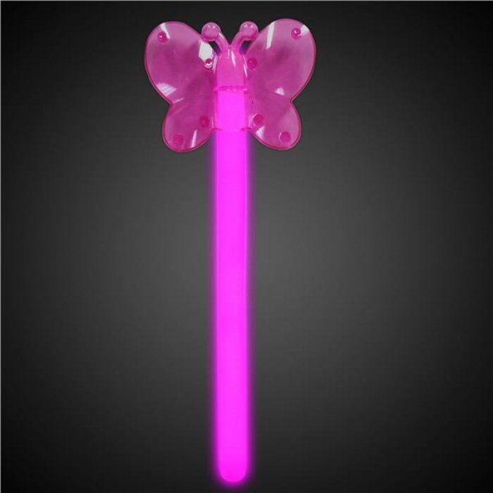 Pink Butterfly Glow Wand (Per Wand)