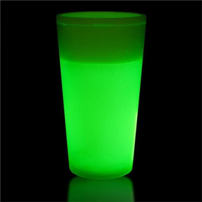 Green Glow 16 oz Glass