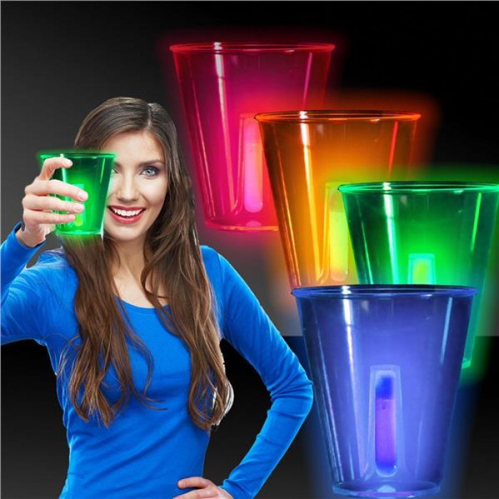 Neon Glow 12 oz Cups (Per 4 pack)