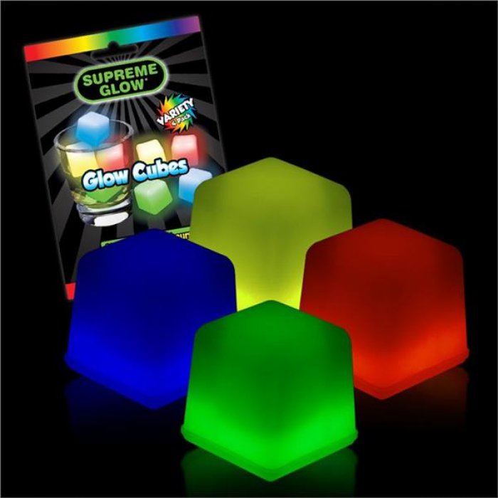 Glow Ice Cubes (Per 4 pack)