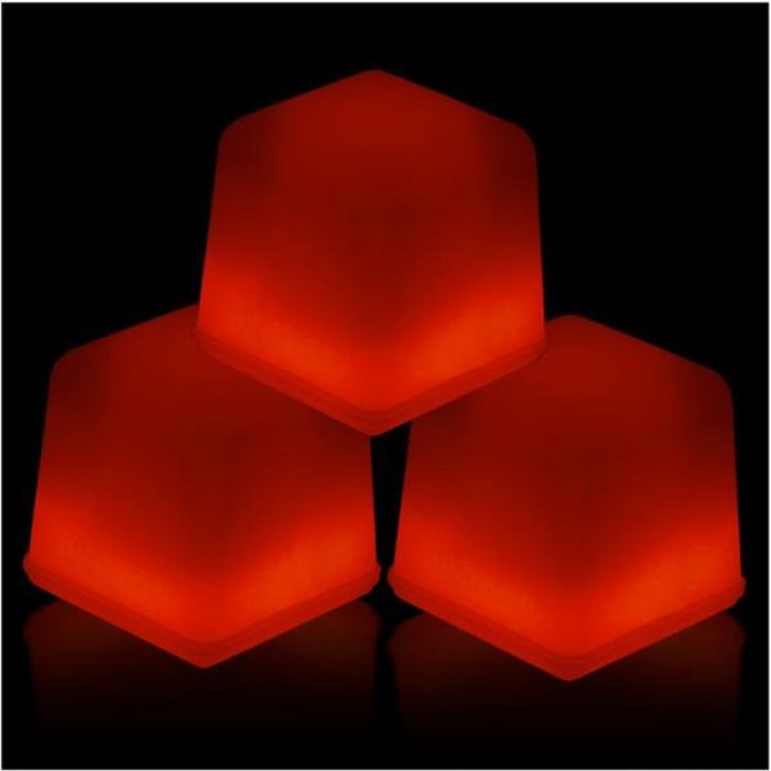 Red Glowing Ice Cubes (Per 24 pack)