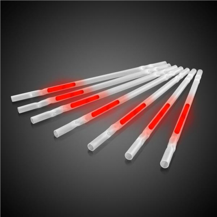 Red Glow Motion Straws (Per 25 pack)