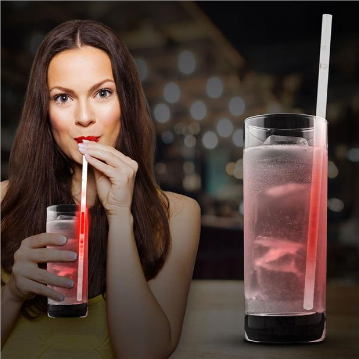 Red Glow Motion Straws (Per 25 pack)