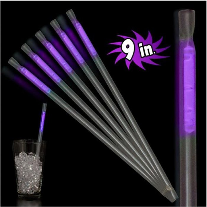 9 Glow Straw Party Pack - 25 Pack (Multi-Color)
