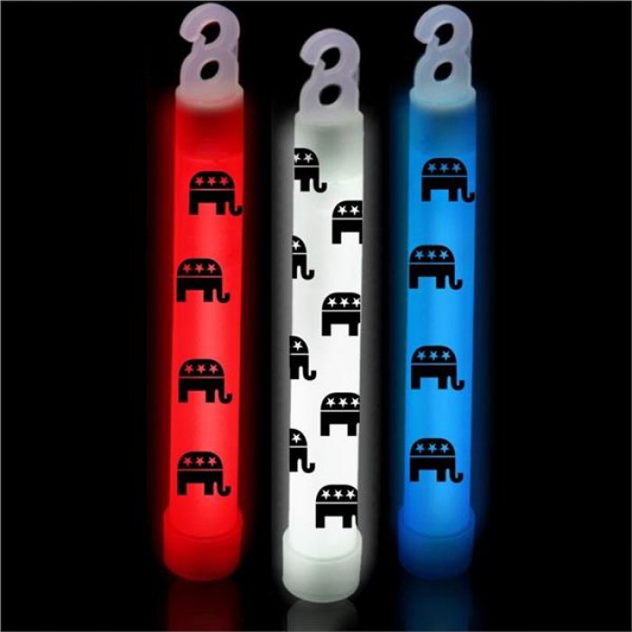 Republican Party 6" Glow Sticks (Per 25 pack)