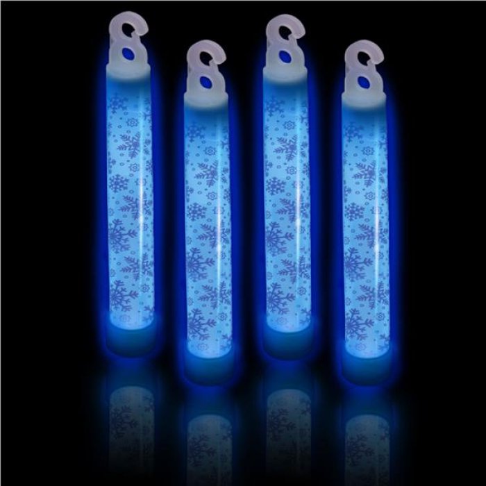 Blue Snowflake 6" Glow Sticks (Per 25 pack)