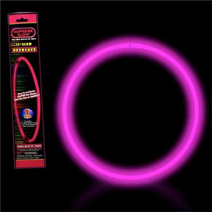 Pink Glow  Necklace (Per pack)