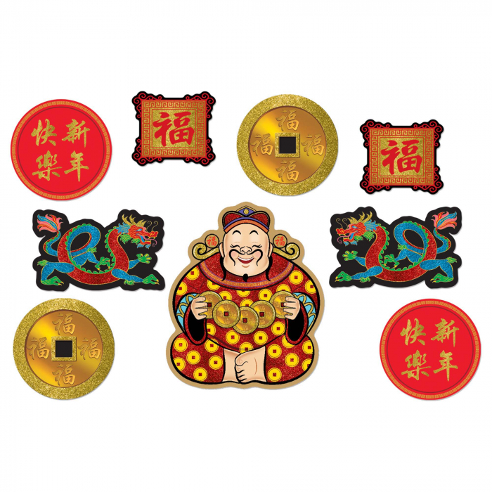 Chinese New Year Cutouts (Per 9 pack) | GlowUniverse.com