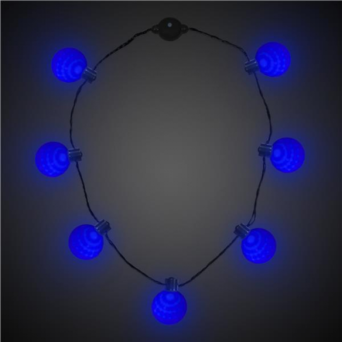 LED Blue Ball Necklace