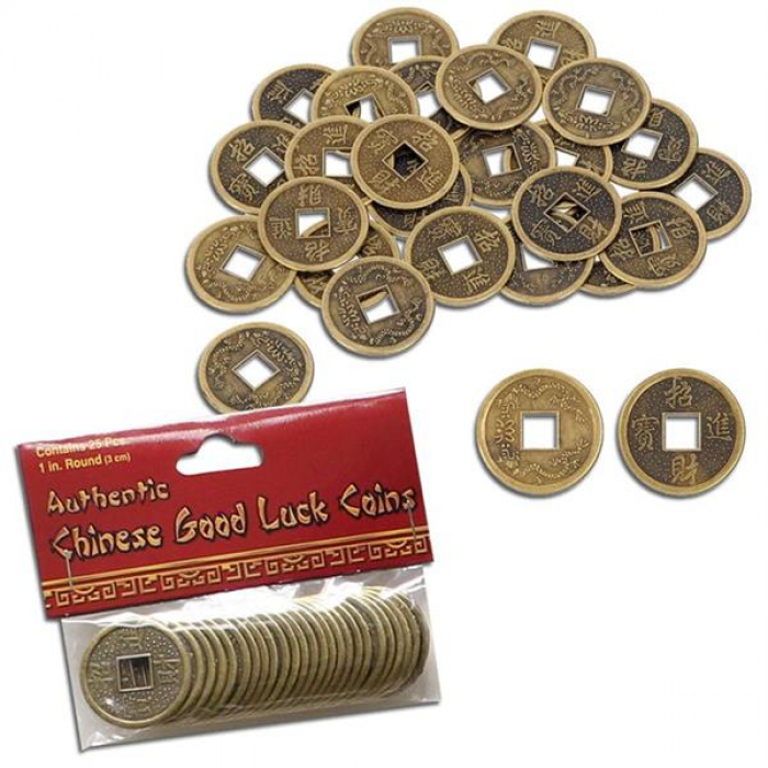 Chinese Good Luck Coins (Per 25 pack)