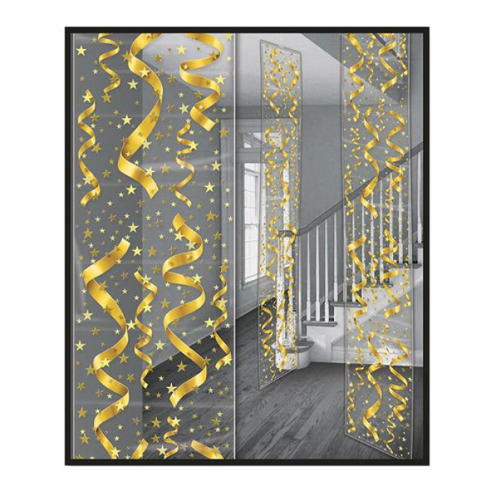 Gold Swirl Party Panels (Per 3 pack)