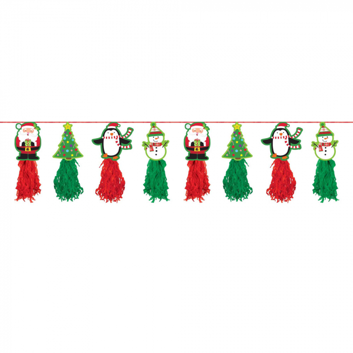 Holiday Tissue Paper Garland Holiday Tissue Paper Garland