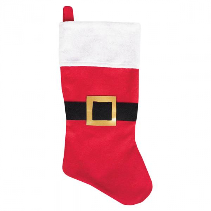 Santa Belt 18" Felt Stocking