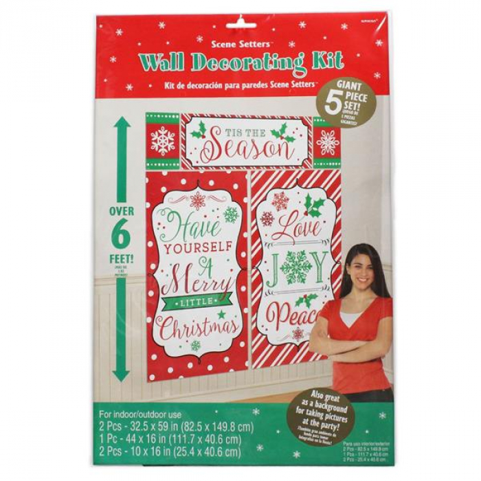 Christmas Wall Decorating Kit (Per kit)