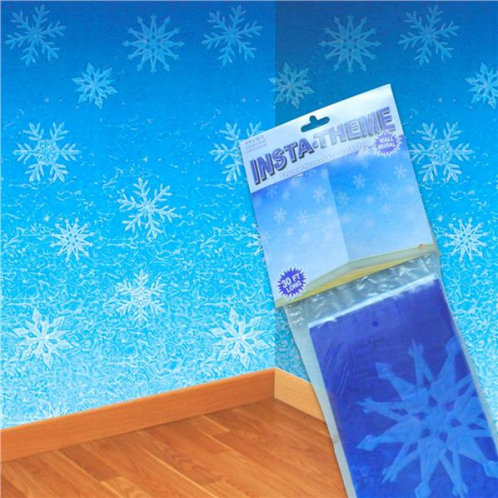 Snowflake Backdrop Room Roll (Per 30&#39; roll)