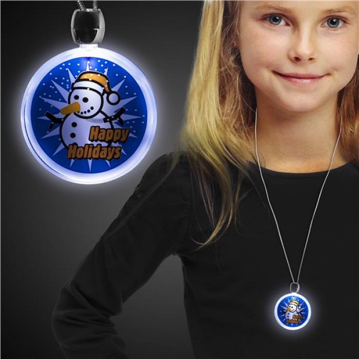 Happy Holidays LED and Light - Up Necklace