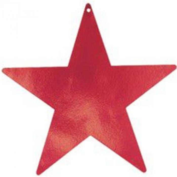 Red Star Cutouts (Per 5 pack)