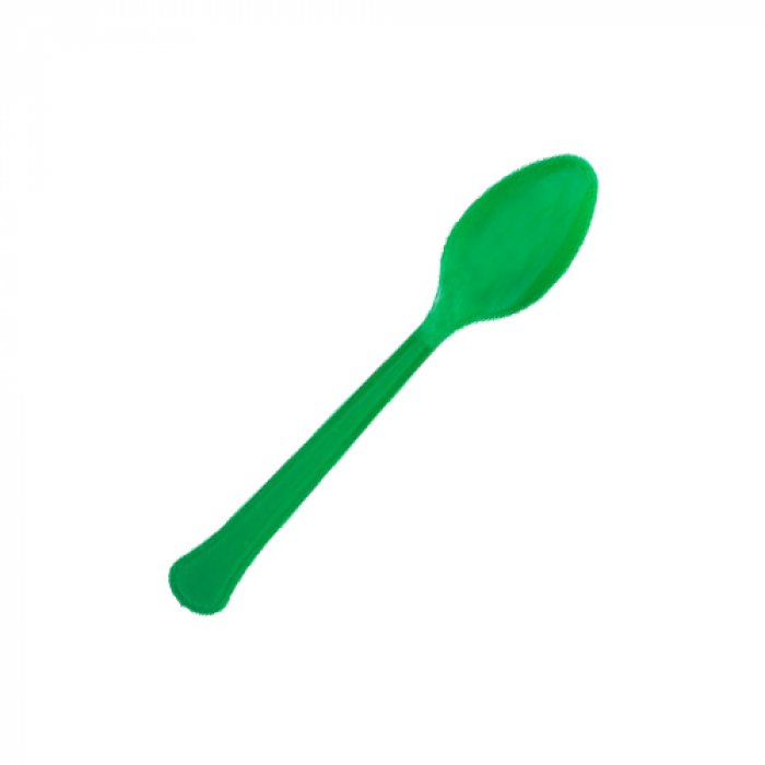 Green Plastic Spoons (Per 48 pack)