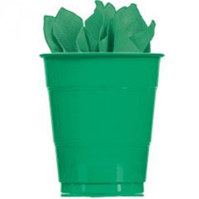 Green 16 oz Plastic Cups (Per 20 pack)