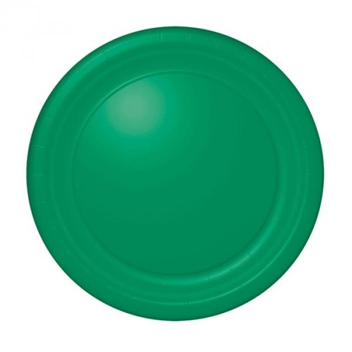 Green 7" Paper Plates (Per 20 pack)
