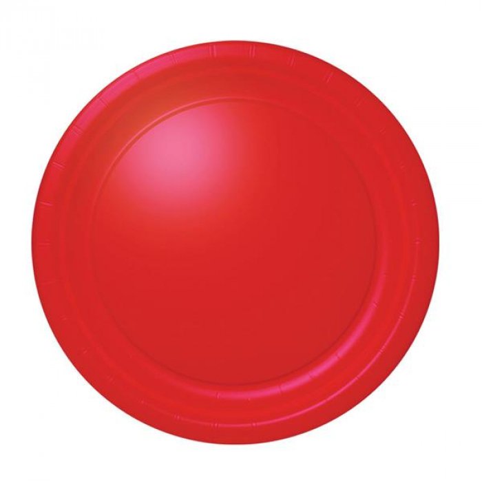 Red 7" Paper Plates (Per 20 pack)
